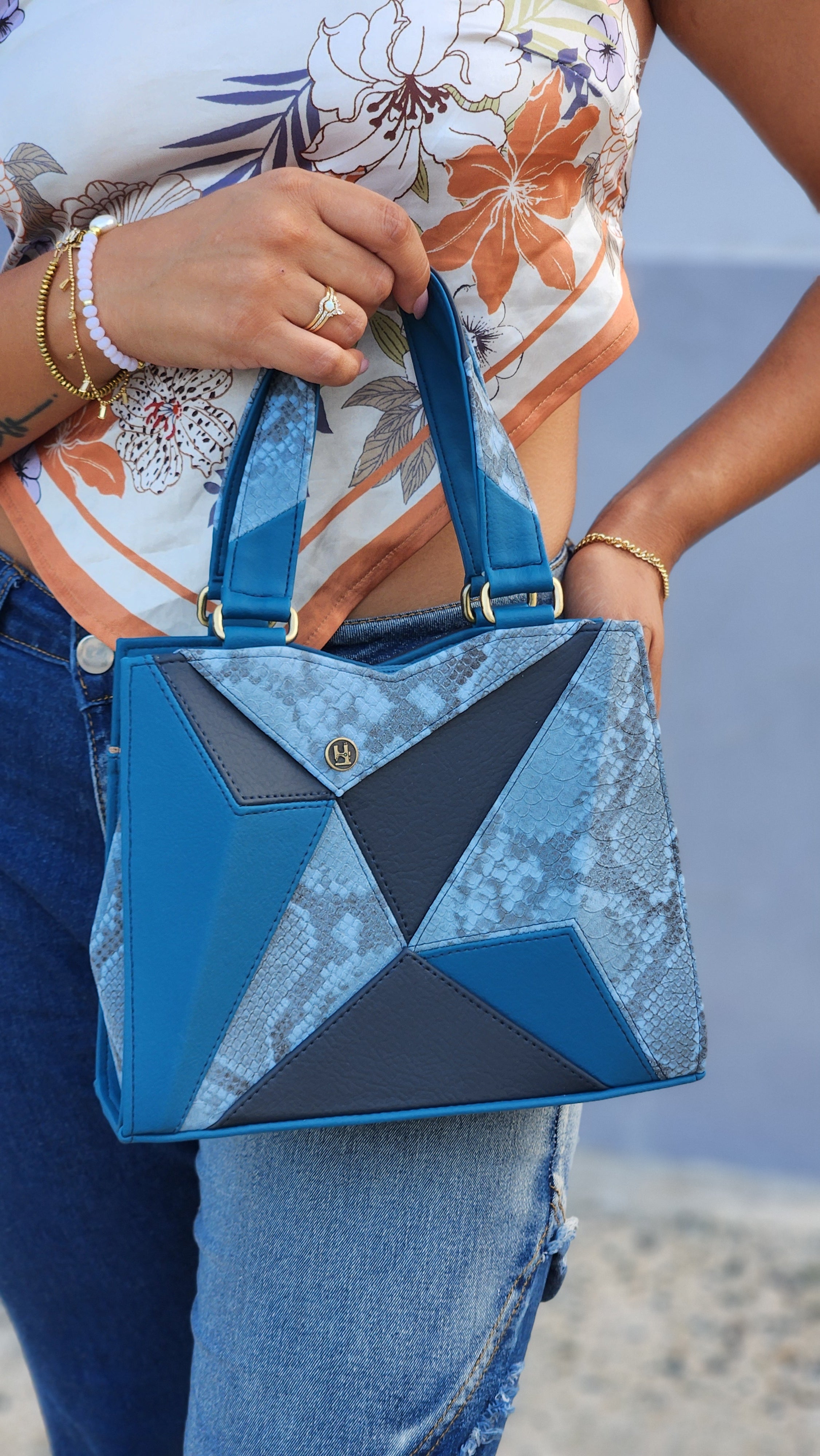 Mini cartera estructurada geométrica - Mini Dublin