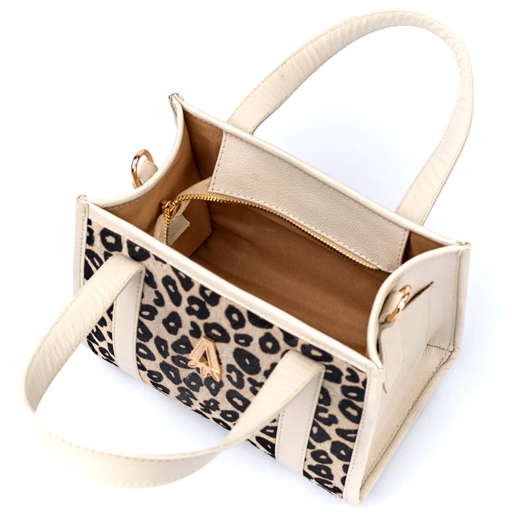 Cartera piel en animal print - Nina