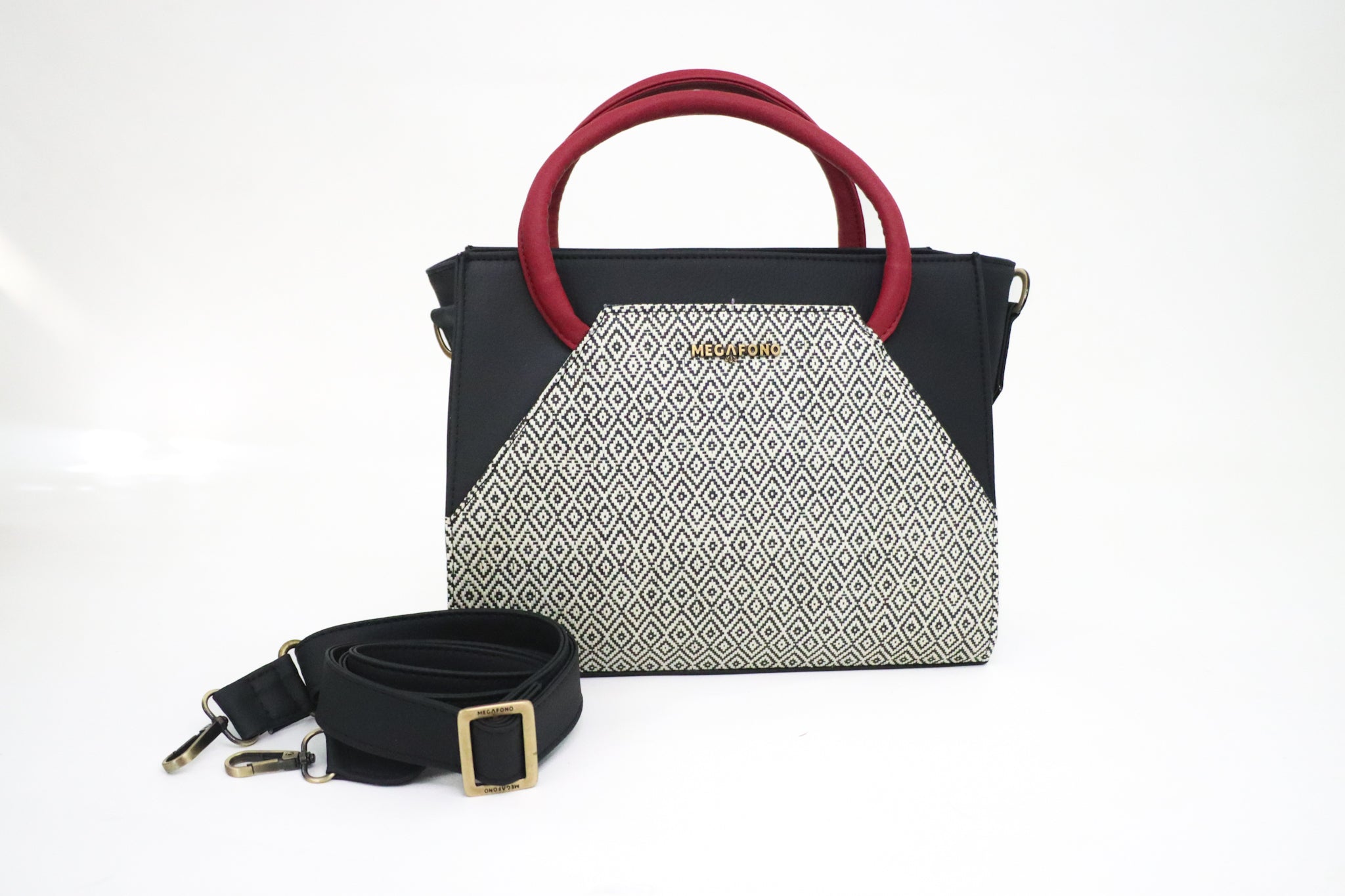 Cartera cuadrada mediana con detalles en Fique - Maribel Cuadrada