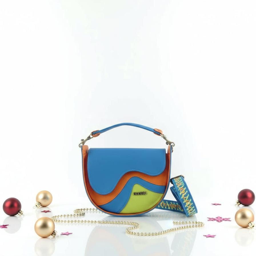 Cartera mediana moderna multicolor - Polonia