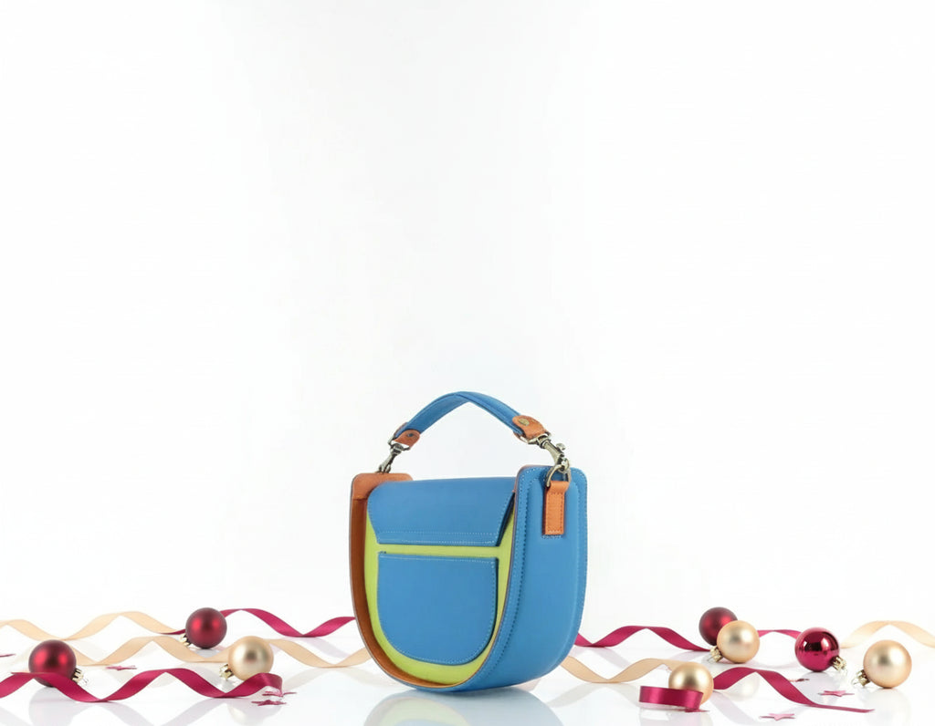 Cartera mediana moderna multicolor - Polonia