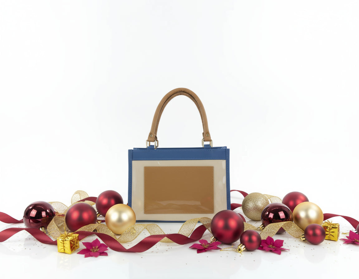 Cartera mediana dos tonos con bolsillos - Totti Mediana