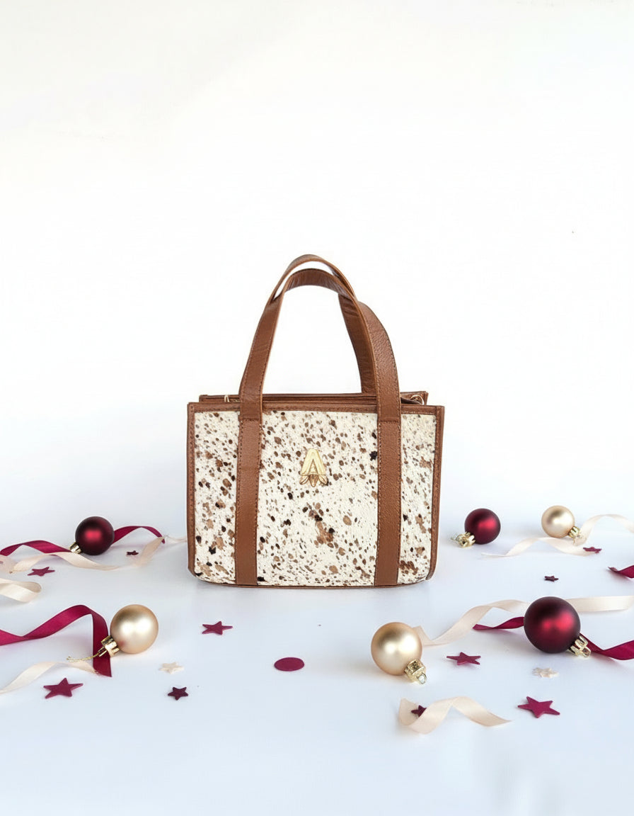 Cartera piel en animal print - Nina